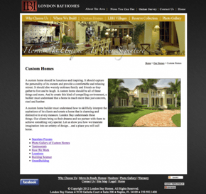 Homebuilder Website Redesign (Before)