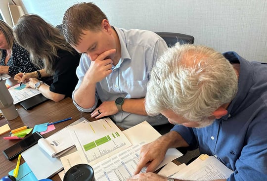 Bokka advisor working with builder on technology solutions plan