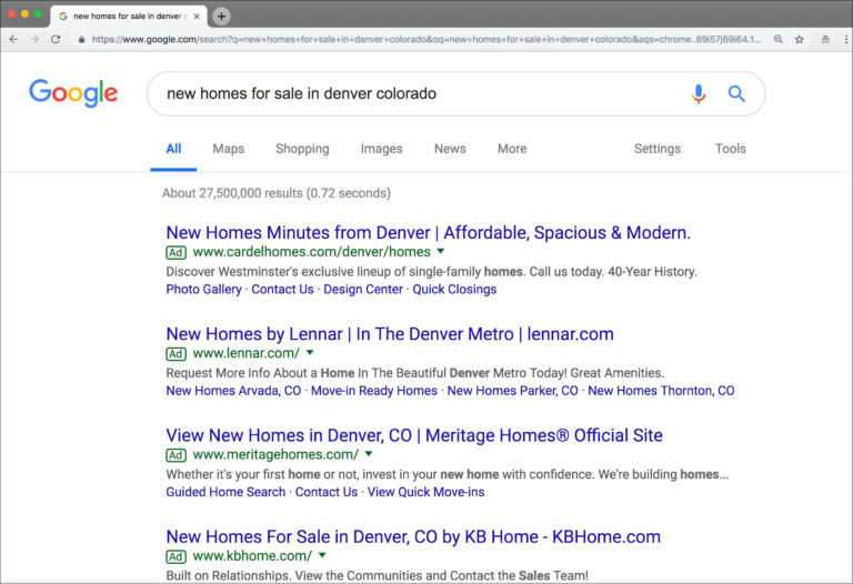 Home Builder Paid Search