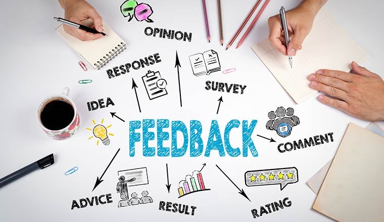 Feedback mindmap - different examples of feedback