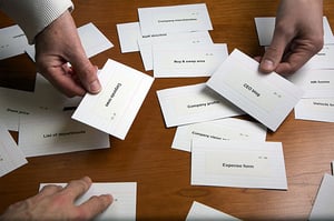 Card sorting exercise