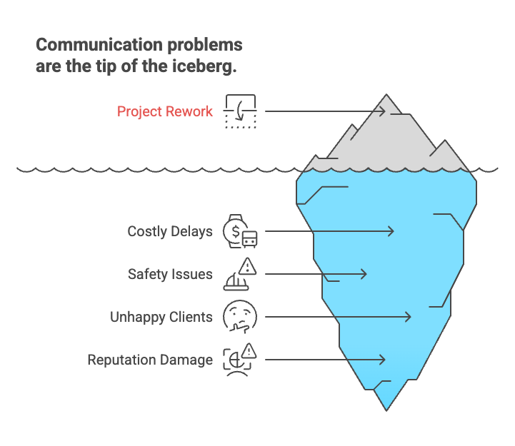 Communication problems are the tip of the iceberg.